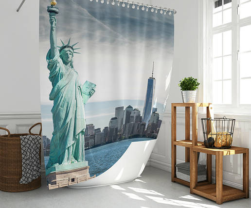 Штора для ванної New York Tropichome 180x200 cм, фото 2