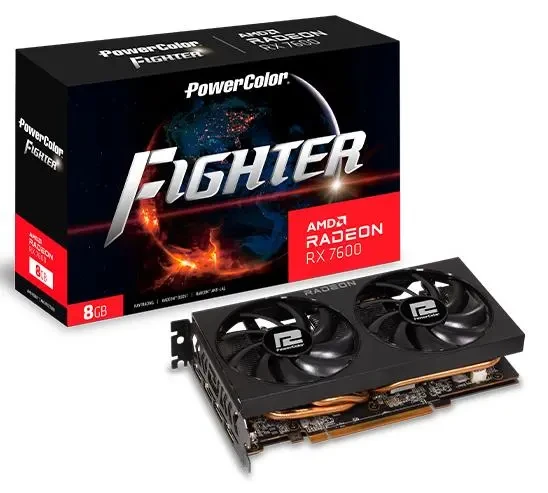 Відеокарта PowerColor Radeon RX 7600 8 GB Fighter (RX 7600 8G-F)