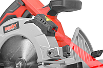 Циркулярна пила акумуляторна HECHT1670 (без АКБ та ЗП), 20 В, 4200 об/хв, диск 24 зуба 150 мм, фото 8