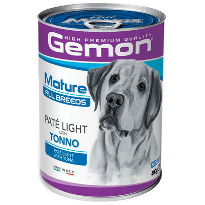 Вологий корм Gemon (Джемон) Dog Adult для собак усіх порід паштет з тунцем 400 г