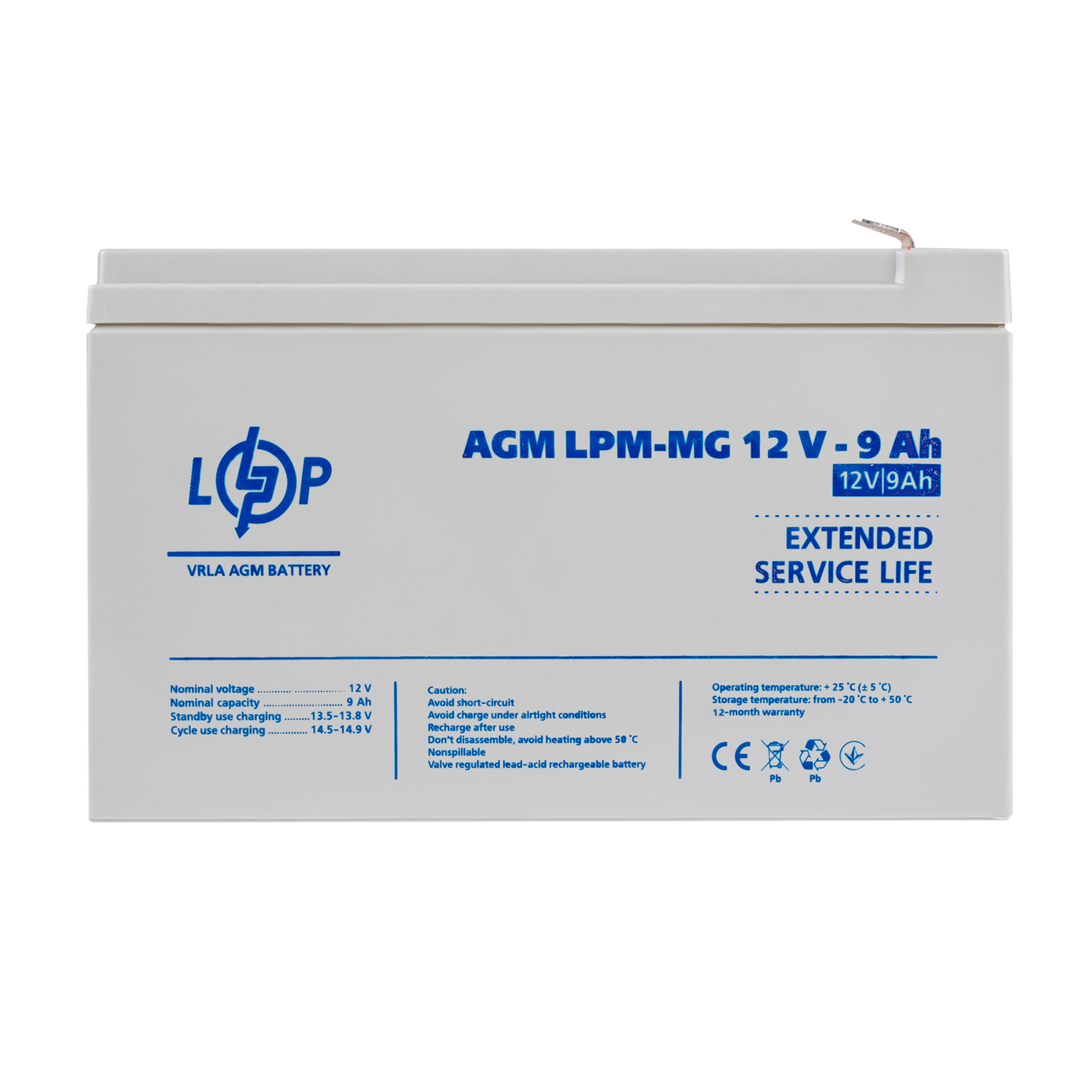Акумулятор мультигелевий LogicPower LPM-MG 12V - 9 Ah ILP