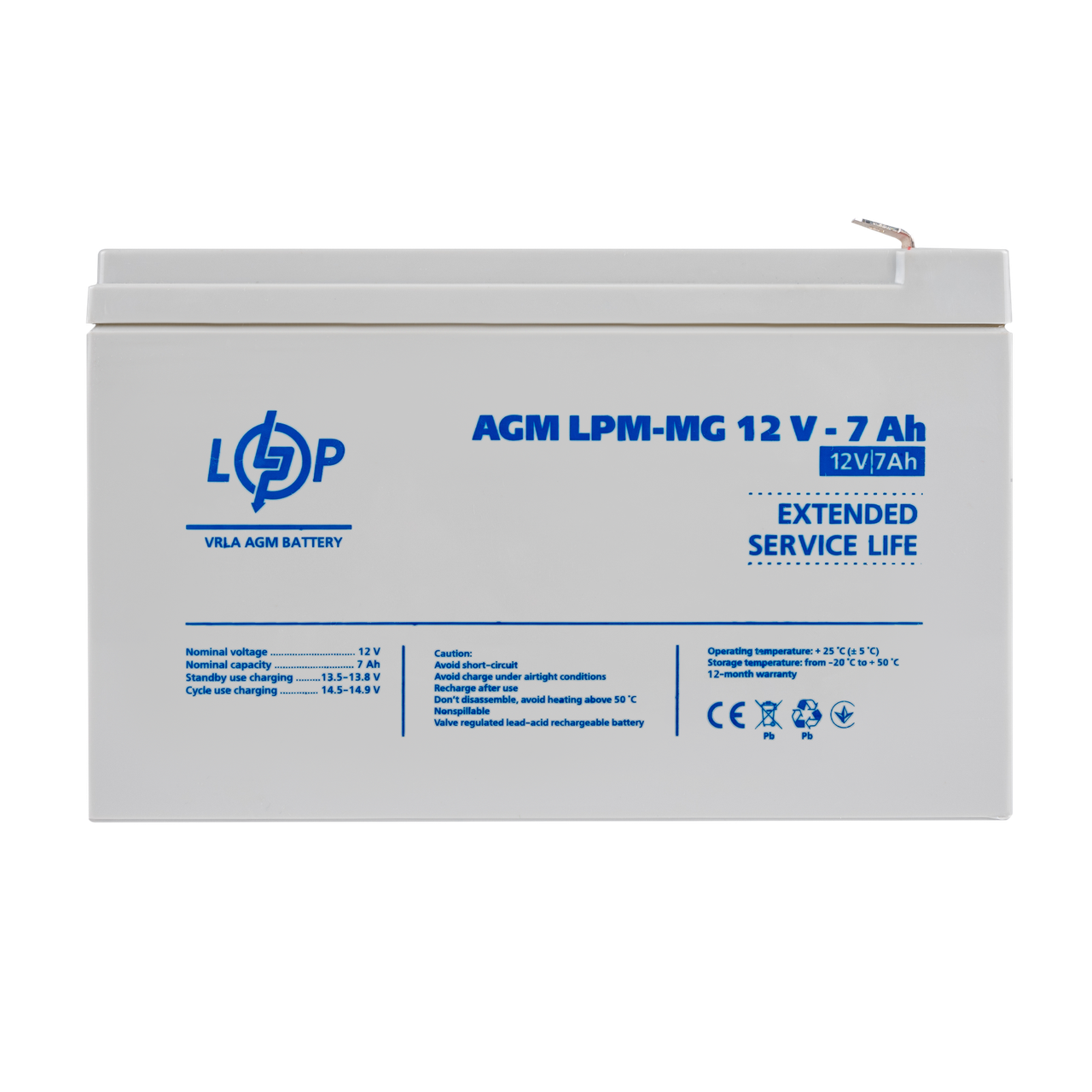 Акумулятор мультигелевий LogicPower LPM-MG 12V - 7 Ah ILP