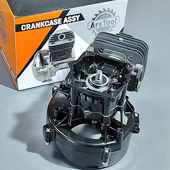 Поршнева група з картером і колінвалом для мотокоси на бензокосу в зборі 1E40F (40 мм) 43 куб.см.