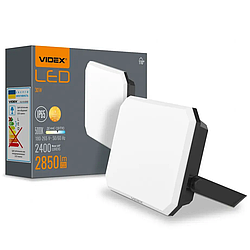 LED прожектор VIDEX F3 |30W, 5000K, 220V| Чорний VLE-F3-0305B
