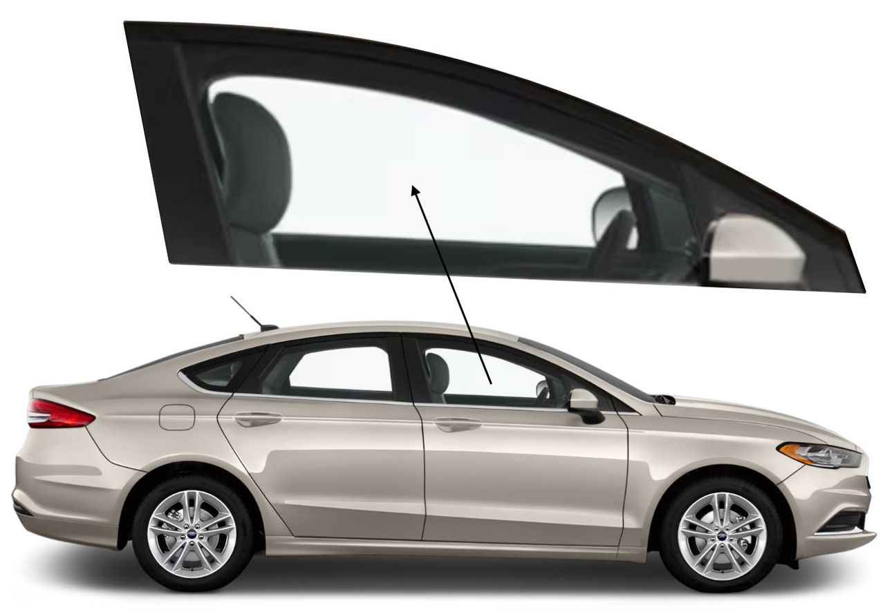Бічне скло Ford Fusion 2013-2020 передніх дверей праве