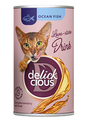 Додатковий корм для котів Delickcious (Делішес напій з океанічною рибою) 140г.