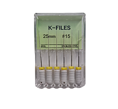 К файл ( K-files) 6шт\уп довжина 25 мм №15
