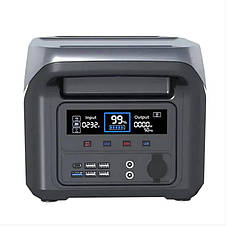 Портативна зарядка станція Sine Power 1000W 25.6 V30 A з чистою синусоїдою , ліхтариком і бездротовою зарядкою., фото 3