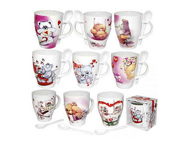 Чашка 300мл з ложкою Дитяча 2064 ТМ SNT FG