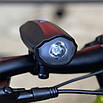 Фонарик на велосипед ліхтарик 2в1 (велофара + сигнал) Onride Lightbell, фото 2