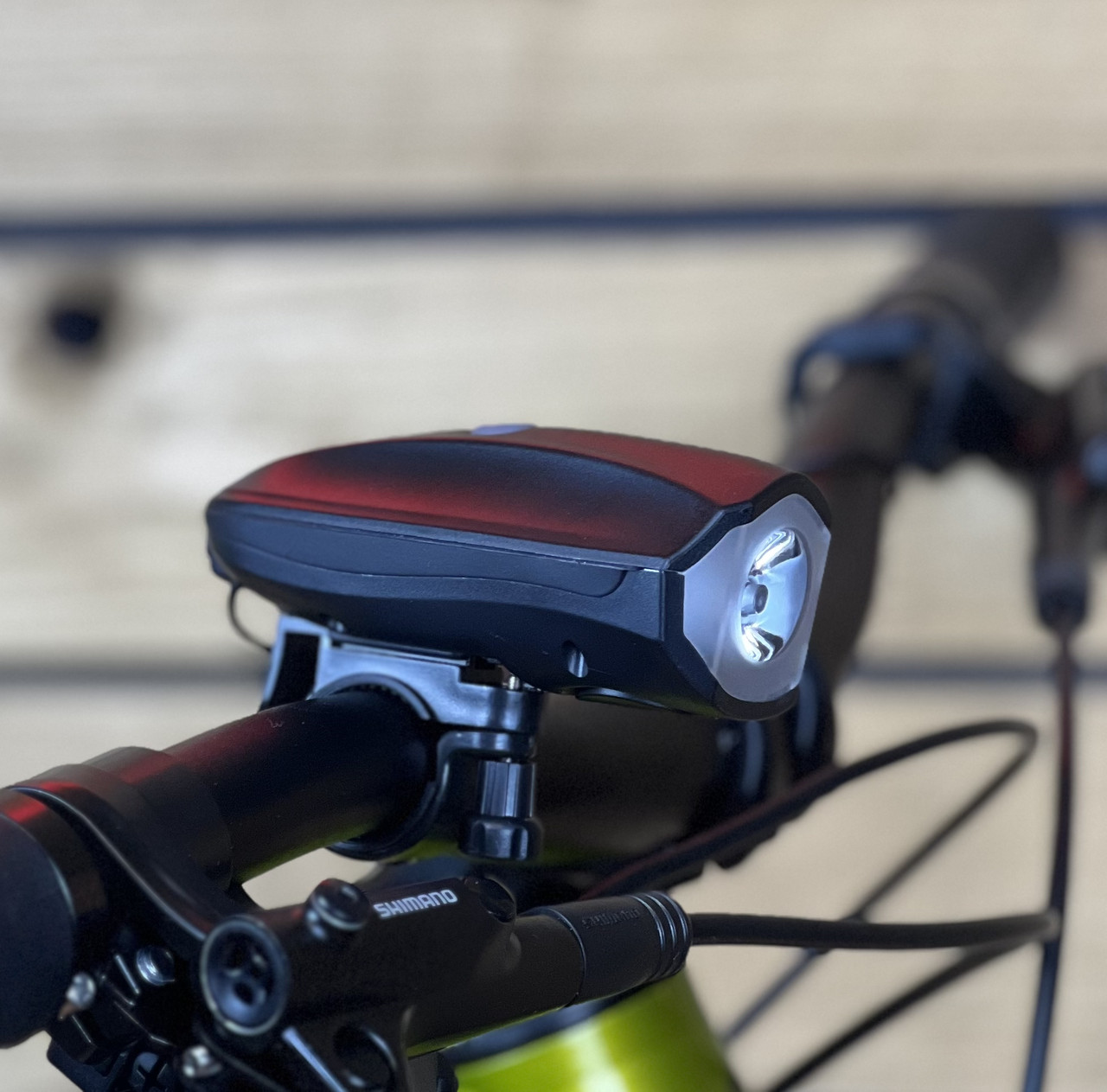 Фонарик на велосипед ліхтарик 2в1 (велофара + сигнал) Onride Lightbell, фото 1