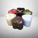 Пуф Серце Коло Квадрат 35 х 35 х 40 см  шкірозамінник дешевий колір під замовлення, фото 2