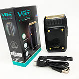 Бездротова електробритва, Електрична бритва тример для бороди, Професійна елетробритва QP-61, фото 5