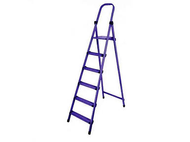 Драбина металева побутова для дому 6 сход. (квадрат) ТМ ТЕХНОЛОГ FG