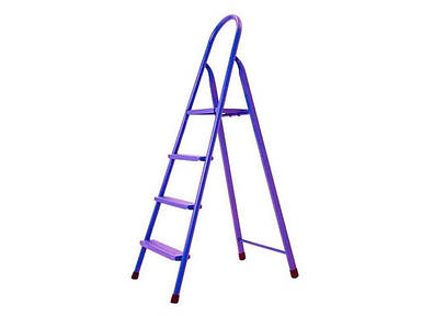 Драбина металева побутова для дому 4 сходження. (3 сход.столик) ТМ ТЕХНОЛОГ FG