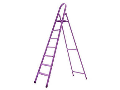 Драбина металева побутова для дому 7 сход. (6 захід.столик) ТМ ТЕХНОЛОГ FG