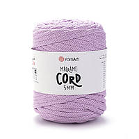 Yarnart MACRAME CORD 5 мм (Макраме Корд 5 мм) № 765 бузковий (Пряжа напівбавовна, нитки для в'язання)