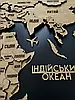Мапа світу з дерева багатошарова для інтер'єру колір Oak (24.02.2022), фото 3