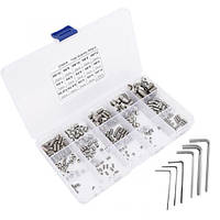 Гвинт установлювальний DIN913 M2.5 M3 M4 M5 M6 M8 неіржавка сталь 300 шт (h006018)