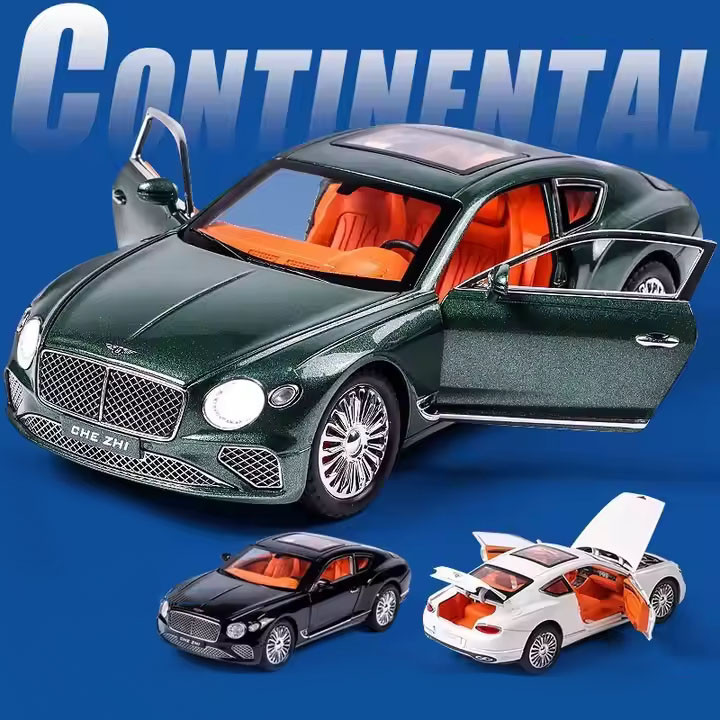 Ігрове колекційне авто іномарка дитині Bentley Continental GT Машинка з інерцією Фари метал Рандом колір