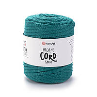 Yarnart MACRAME CORD 5 мм (Макраме Корд 5 мм) № 783 петроль (Пряжа напівбавовна, нитки для в'язання)