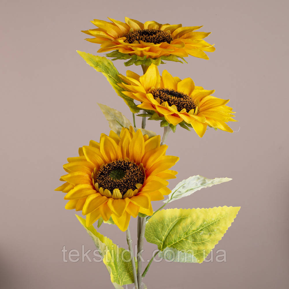 Соняшник 87 см. Квіти штучні., фото 1