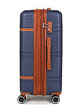 Валіза середня M синя 66х42х25(+5)см/74л/3.6кг/Worldline 629, фото 5