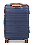 Валіза середня M синя 66х42х25(+5)см/74л/3.6кг/Worldline 629, фото 8
