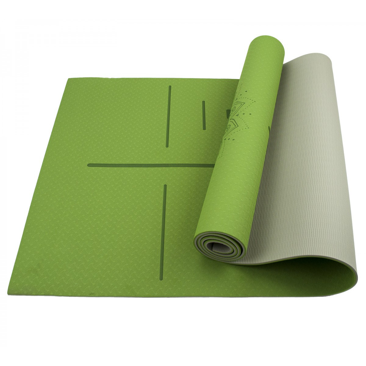 Фітнес-килимок Yoga Mat TPE 1,83мх0,61мх6мм для фітнесу, йоги, тренувань (MS0613-21)