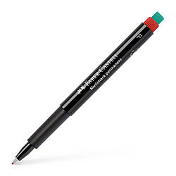 Маркер перманентний Faber-Castell Multimark Permanent, колір червоний F (0,6 мм), 151321