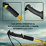 Палки для скандинавської ходьби спортивні трекінгові для людей похилого віку скандинавські палички золоті (3924-1), фото 3