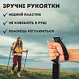 Палки для скандинавської ходьби спортивні трекінгові для людей похилого віку скандинавські палички золоті (3924-1), фото 5