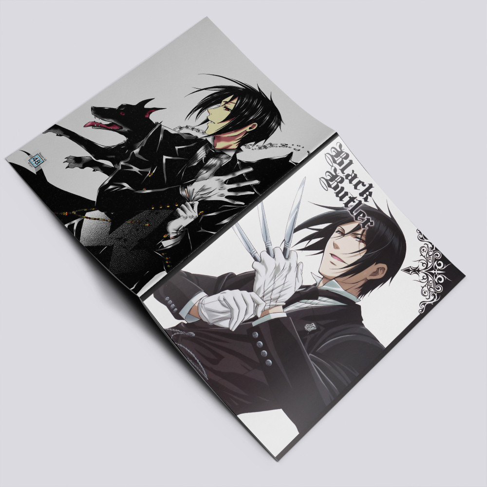 Зошит 48 арк. на скобі у клітинку Black Butler