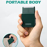 Професійна елетробритва VGR V-376, Чоловіча бездротова машинка для бороди, Електробритва шейвер IJ-21, фото 4