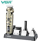 Багатофункціональний тример для стрижки волосся і тіла VGR, Електрична машинка для стрижки побутова SX-18, фото 4