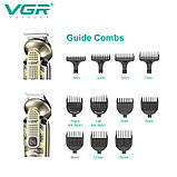 Машинка для стрижки волосся з професійними ножами VGR, Професійна машинка для стрижки волосся в салон PJ-95, фото 9