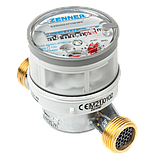 Лічильник холодної води Ду 15 Zenner ETKD (без штуцерів), фото 3