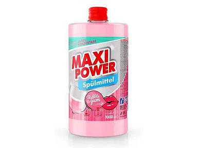 Засіб для миття посуду (запаска) 1л Бабл гам ТМ MAXI POWER FG