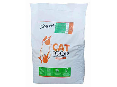 Корм для котів з Куркою 10 кг ТМ ZOO SET FG