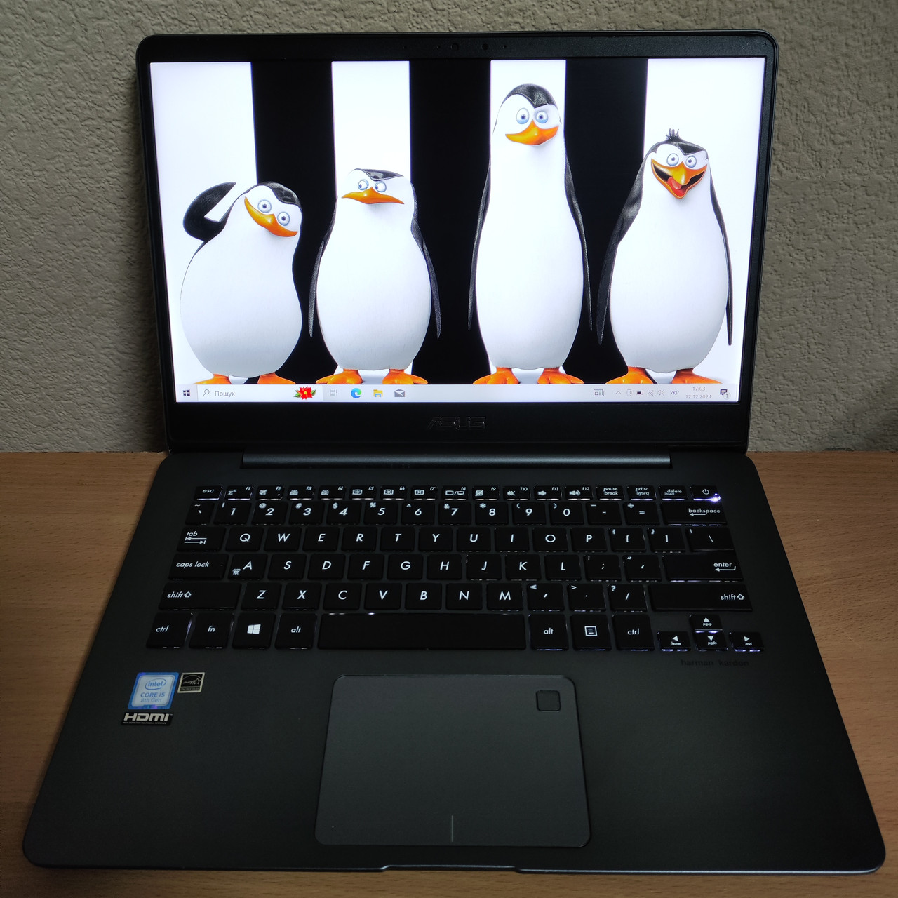 Ультрабук б/в Asus ZenBook UX430U 14” FHD IPS 4 ядра i5-8250u/8 Gb DDR4/SSD 128Gb/UHD Graphics 620