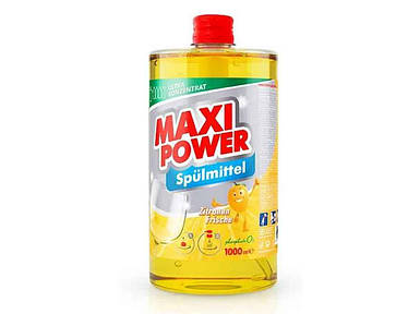 Засіб для миття посуду 1л Лимон запаска ТМ MAXI POWER FG