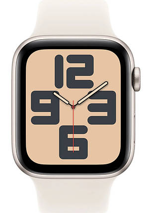 Apple Watch SE 2 2024 GPS 44mm Starlight Aluminium with Starlight Sport Band M/L MXEV3, фото 1