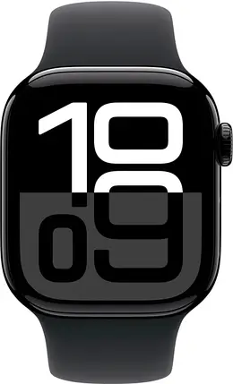 Apple Watch Series 10 GPS 42mm Jet Black Aluminum Case with Black Sport Band M/L MWWF3, фото 3
