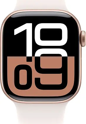 Apple Watch Series 10 GPS 42mm Rose Gold Aluminum Case with Light Blush Sport Band S/M MWWH3, фото 3