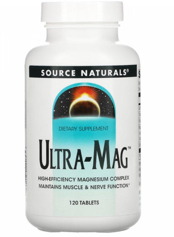 Ультра магній з вітаміном B6 Source Naturals Ultra-Mag 120 tab, фото 1