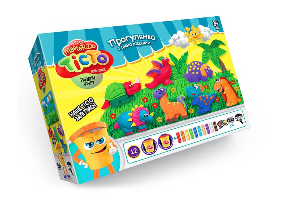 Креативна творчість Danko Toys "Тісто для ліпки MASTER DO "Прогулянка з динозаврами" (TDM-07-01U)