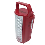 Світлодіодний акумуляторний ліхтар ALMINA DL-2424 з 24 LED і павербанком, червоний, фото 3