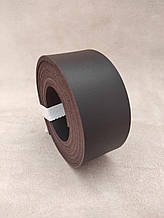 Смуга шкіри хромового дублення, товщина — 3.5 мм, ширина — 3.4 см, колір — коричневий, артикул СК 1763 С