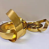 Стрічка золота Еко шкіра (ширина на вибір) колір Gold