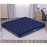 Матрац надувний Bestway King 201x183 см, синій, фото 2